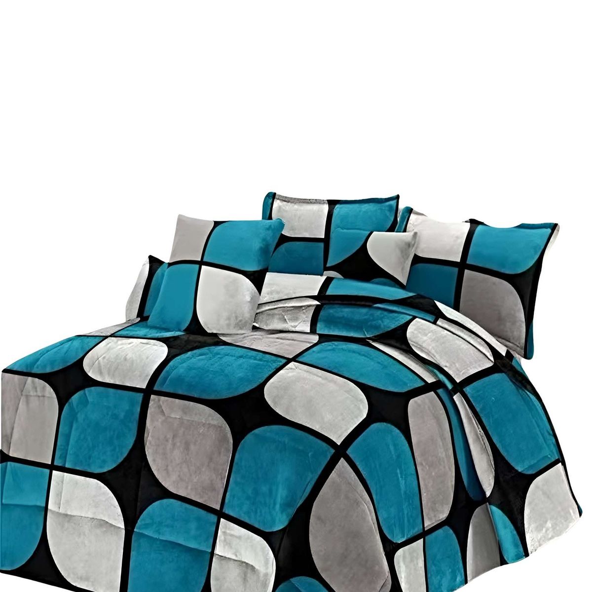 GENERICO - JUEGO COBERTOR DE INVIERNO PLUSH 1.5 PLAZA 180X200CM P07