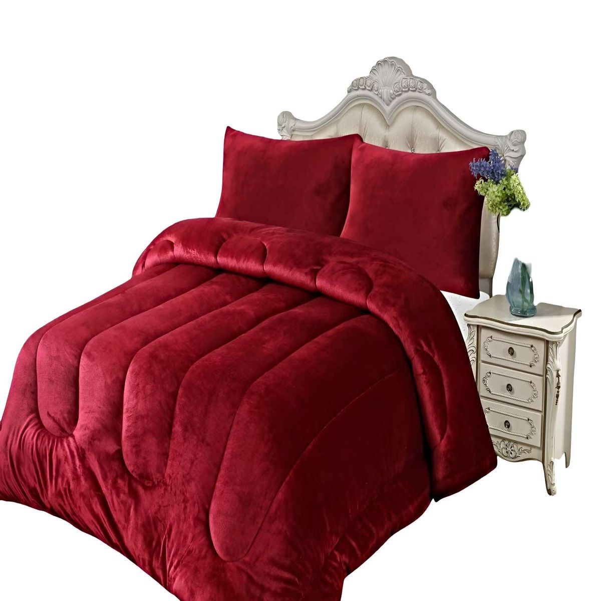 GENERICO - JUEGO COBERTOR DE INVIERNO PLUSH KING 250X270CM P3