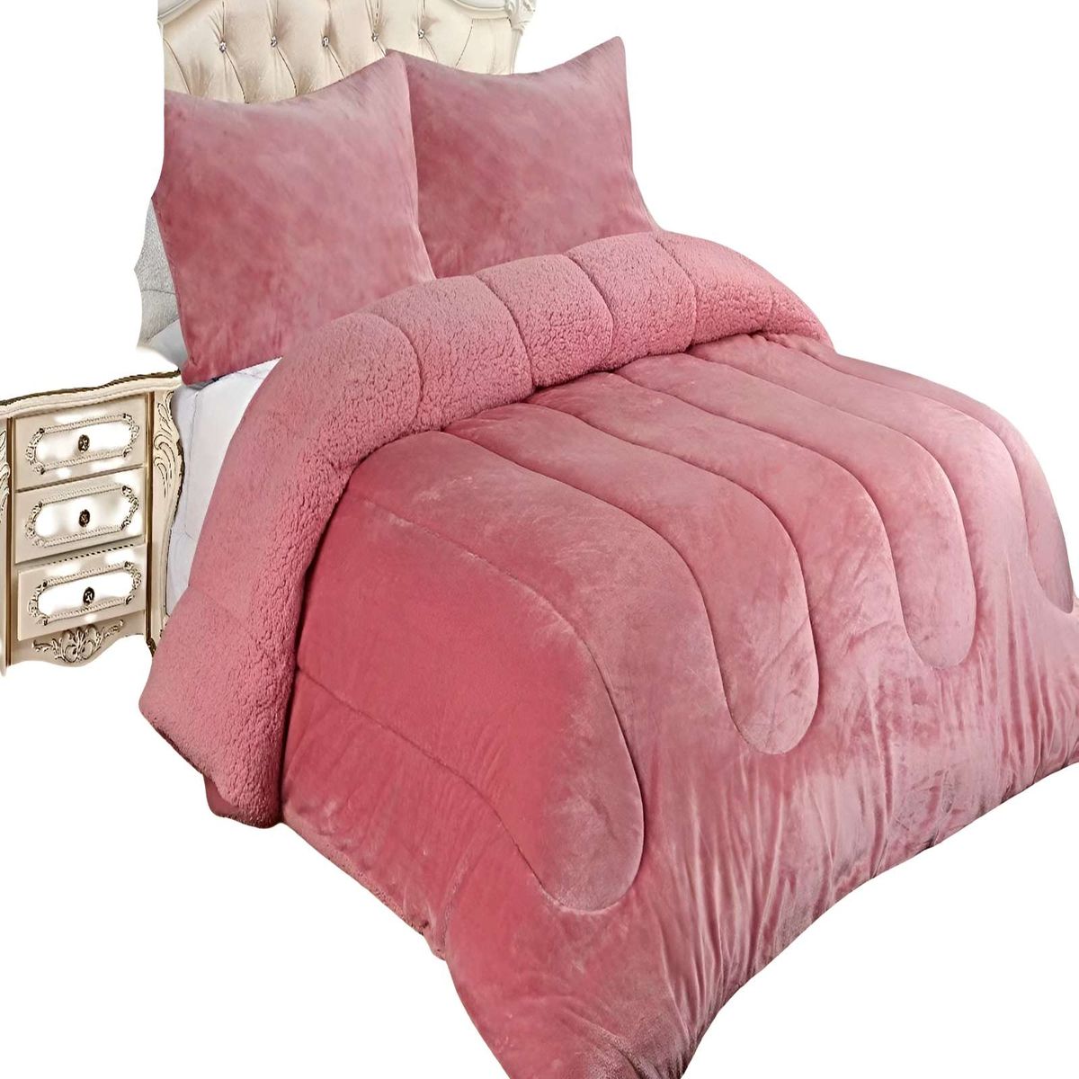 GENERICO - JUEGO COBERTOR DE INVIERNO PLUSH KING 250X270CM P5
