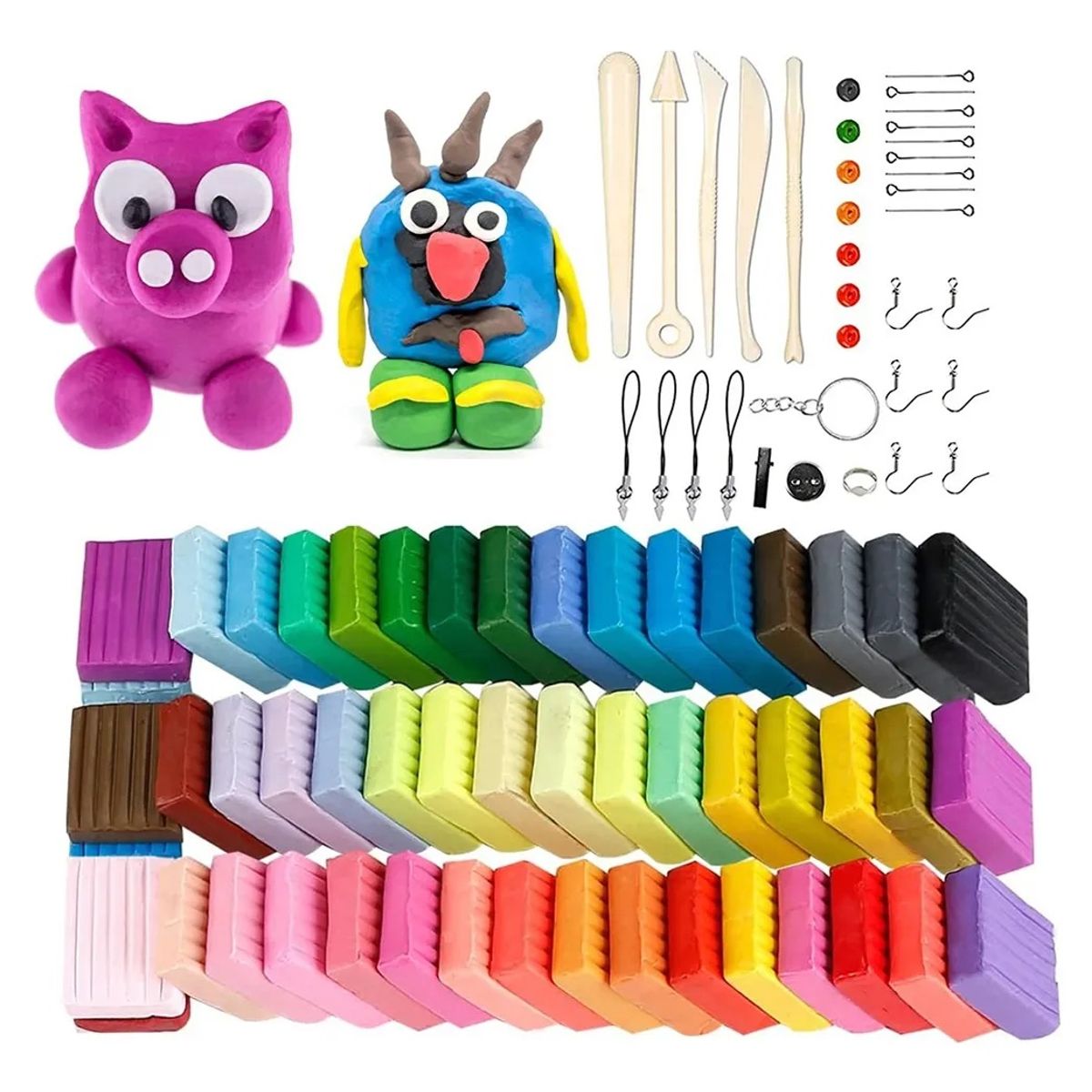 GENERICO - Set Arcilla Polimerica De 50 Colores No Tóxica Y Accesorios