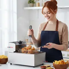 LINE - Freidora Aceite Eléctrica 5 Litros 2000W Acero Inoxidable