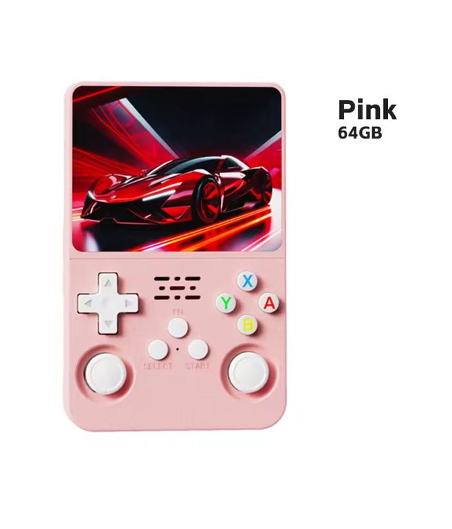 PUREPOWER Consola de Videojuegos Retro Portátil Diseño Compacto 30 Emuladores Pantalla IPS 3.5" 64GB
