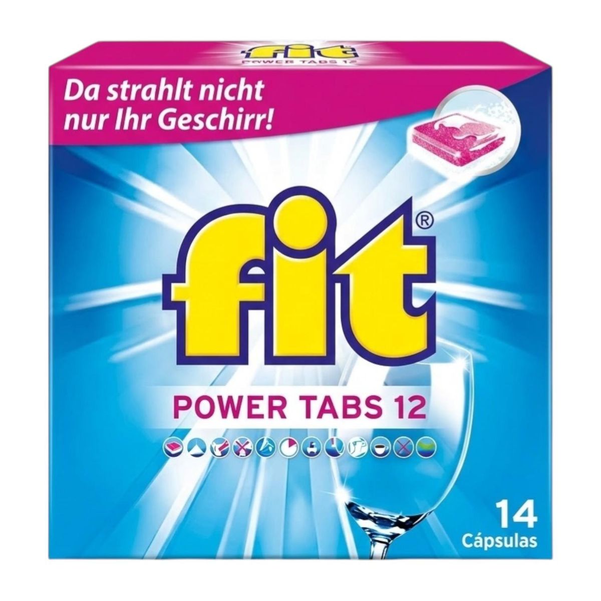 GENERICO - Lavavajillas Cápsulas Fit 14 Un Detergente Lavaplatos