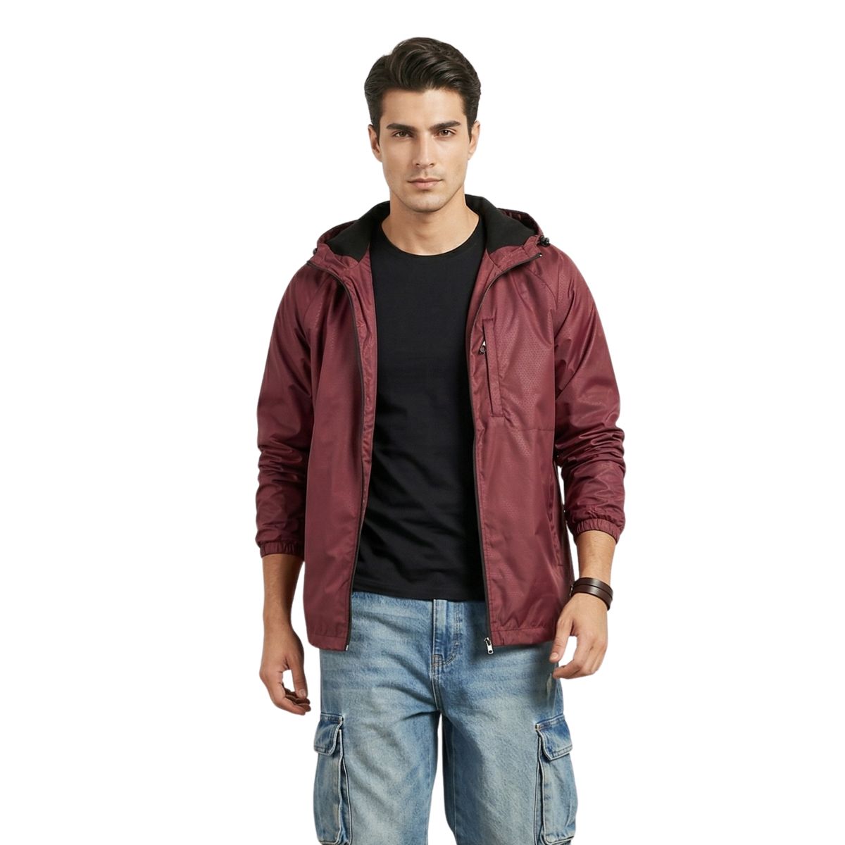 D'JOE - Chaqueta Cortaviento Impermeable Hombre
