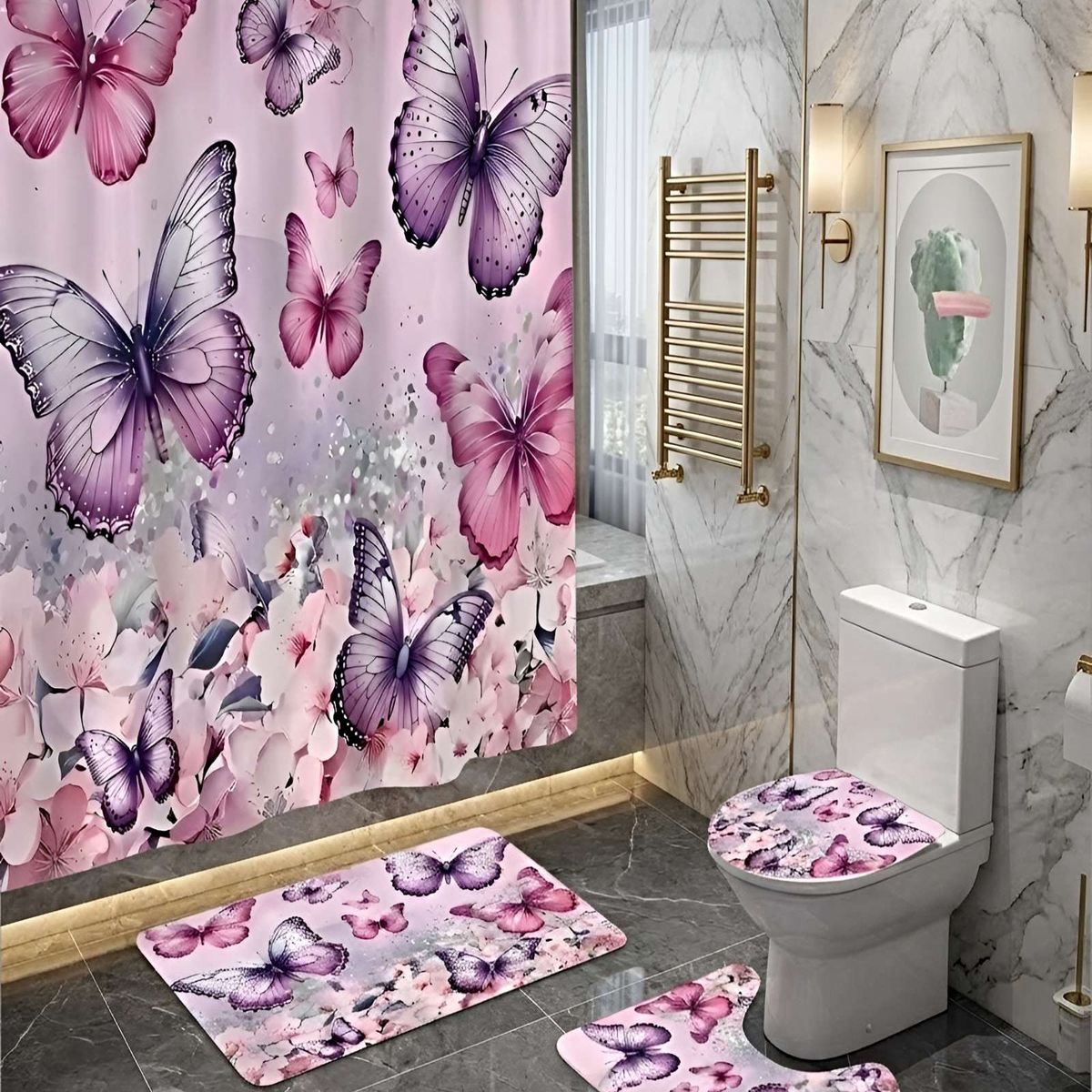 GENERICO - SET DE 4 PIEZAS PARA EL BAÑO