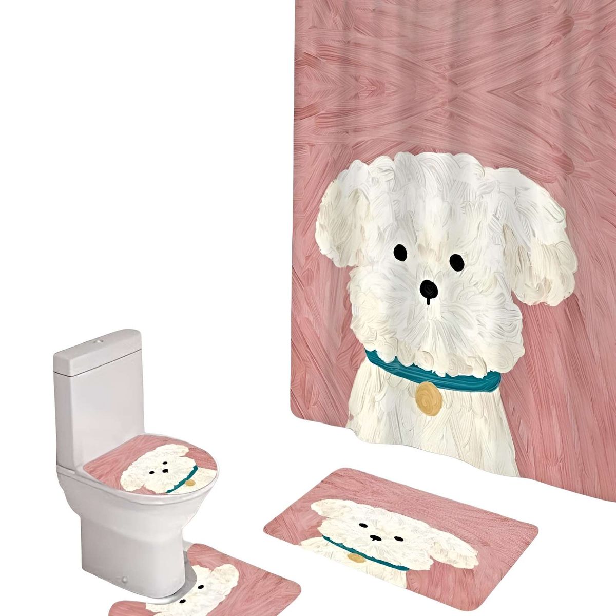 GENERICO - SET DE 4 PIEZAS PARA EL BAÑO