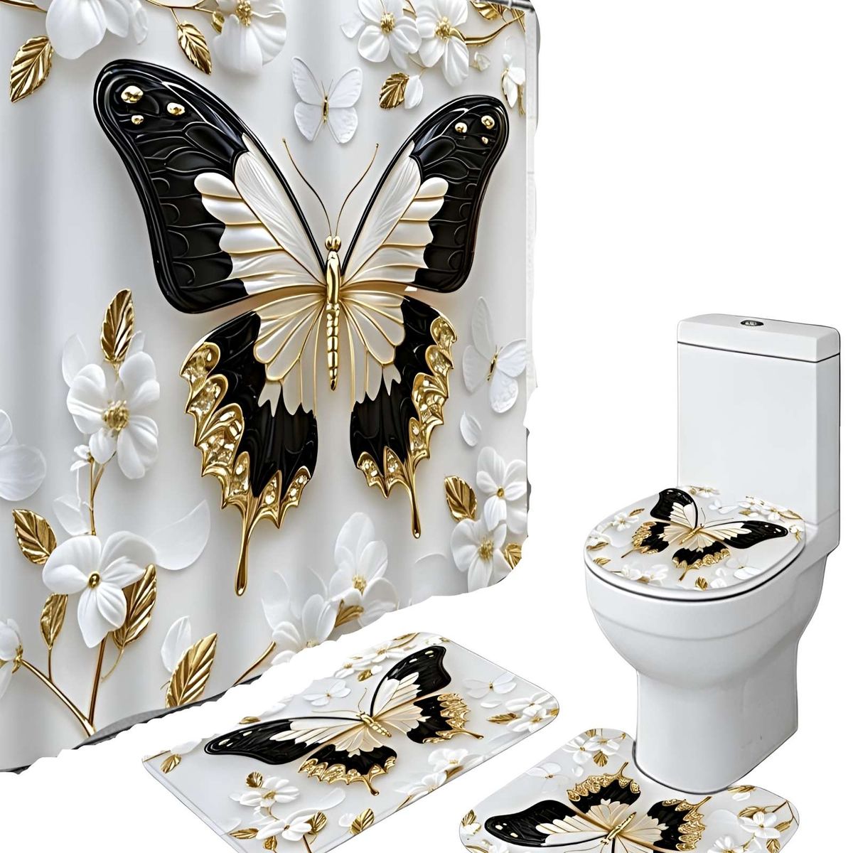 GENERICO - SET DE 4 PIEZAS PARA EL BAÑO