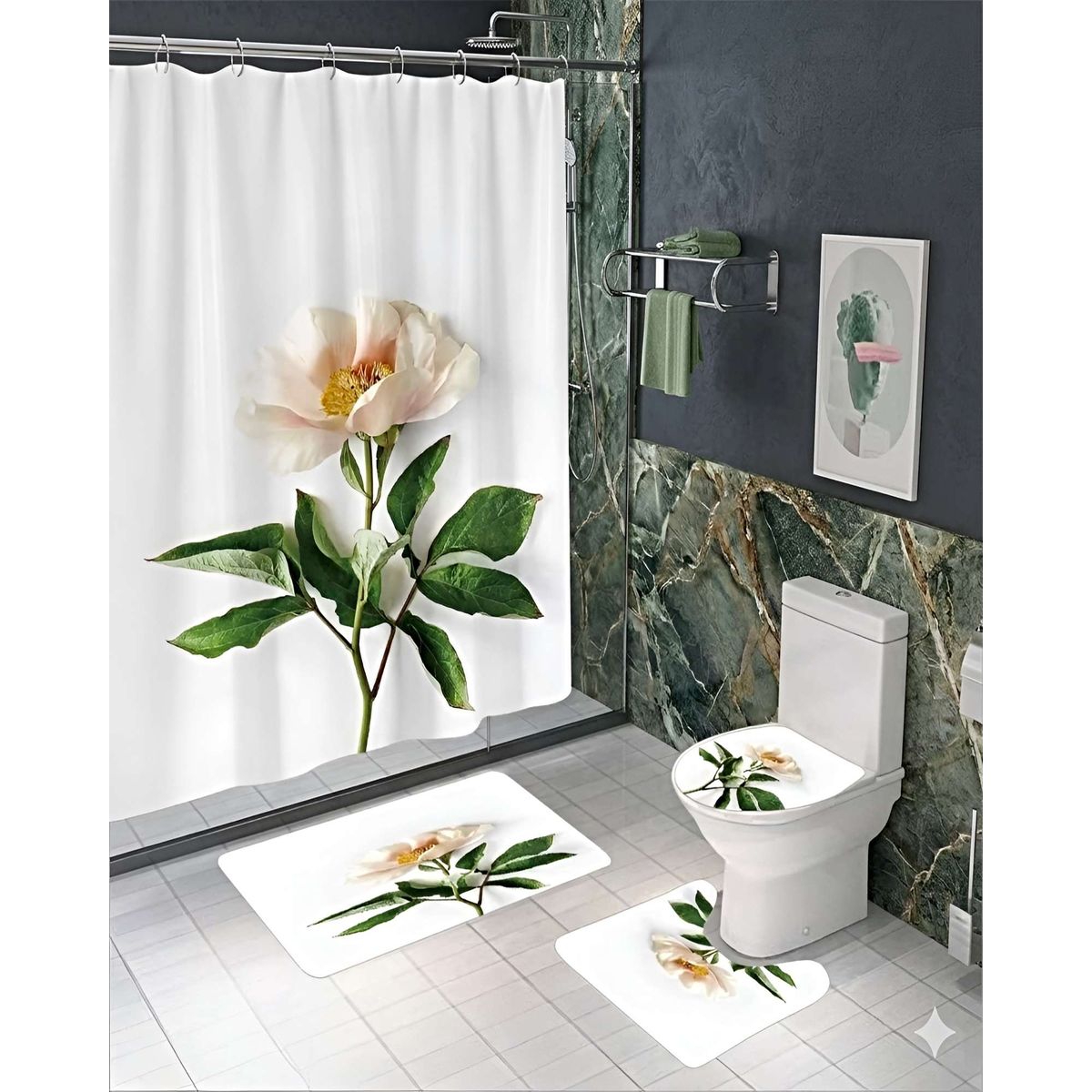 GENERICO - SET DE 4 PIEZAS PARA EL BAÑO