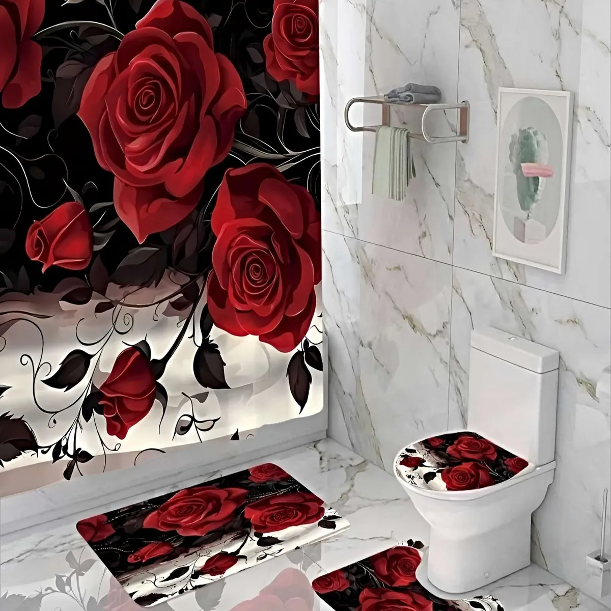 GENERICO - SET DE 4 PIEZAS PARA EL BAÑO