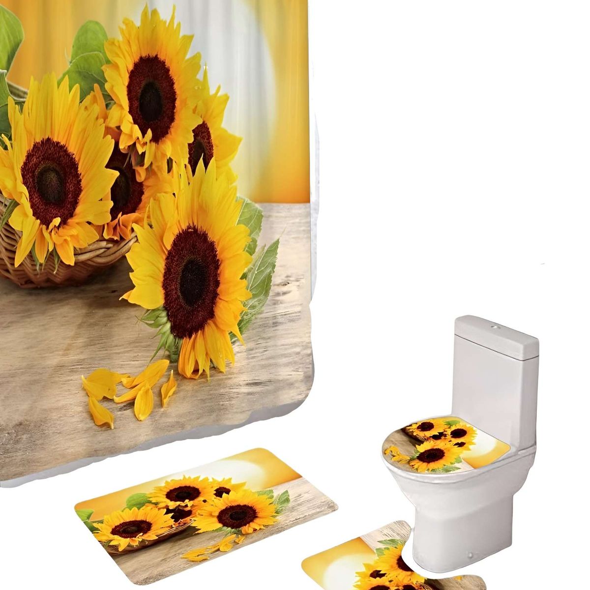 GENERICO - SET DE 4 PIEZAS PARA EL BAÑO