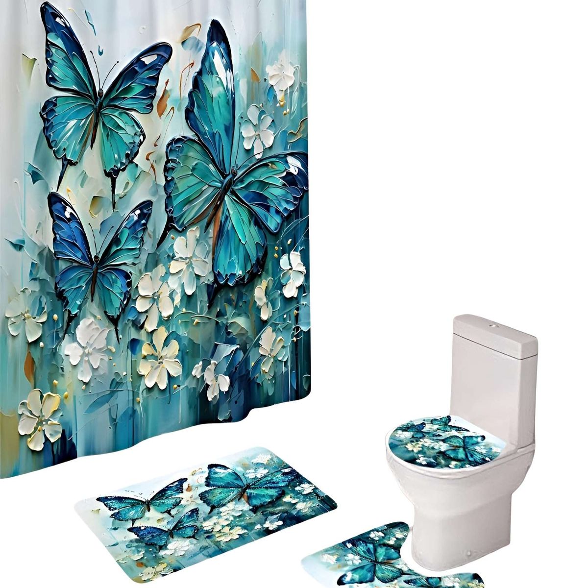 GENERICO - SET DE 4 PIEZAS PARA EL BAÑO ACCESORIOS
