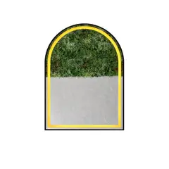 GENERICO - Espejo LED Arco L06 Black 50x70 cm