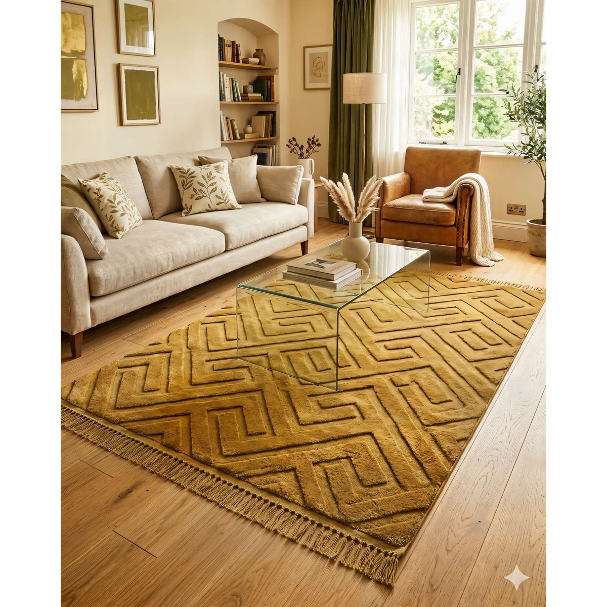 GENERICO - ALFOMBRA  180 X 200 DECORATIVA