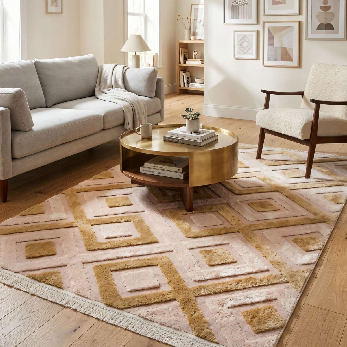 GENERICO - ALFOMBRA  180 X 200 DECORATIVA