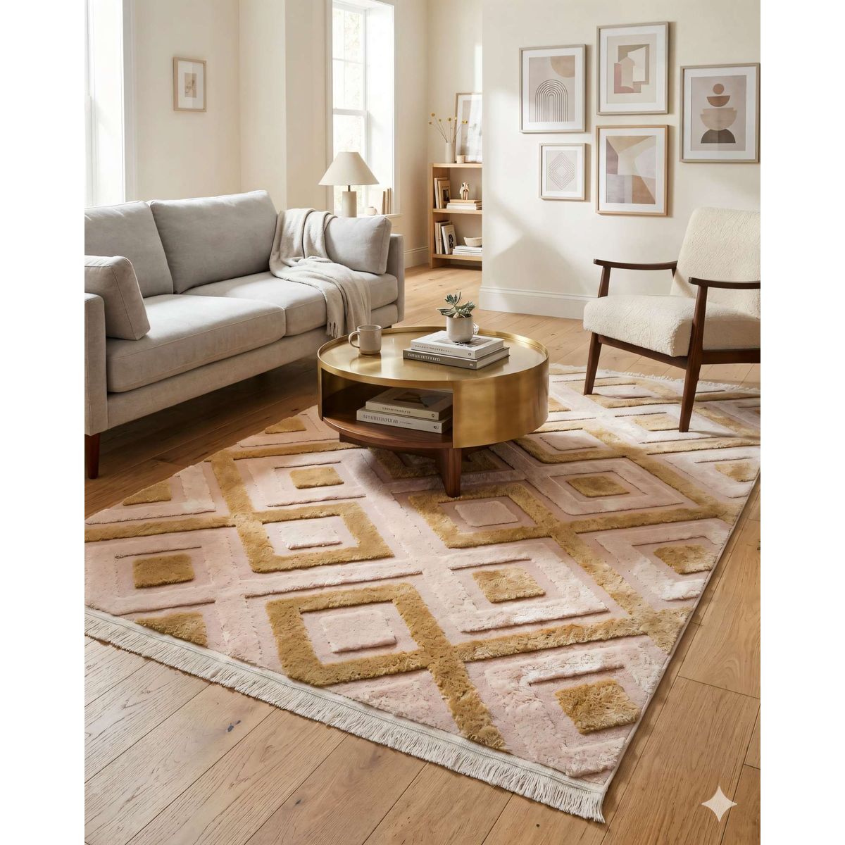 GENERICO - ALFOMBRA  180 X 200 DECORATIVA