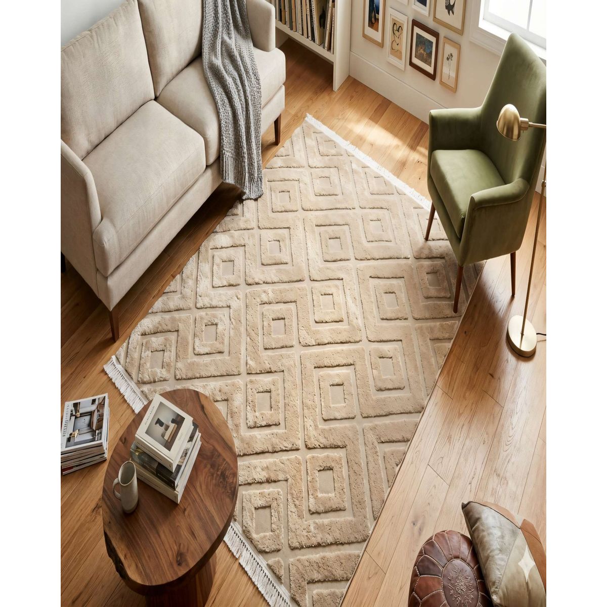 GENERICO - ALFOMBRA  150 X 200 DECORATIVA