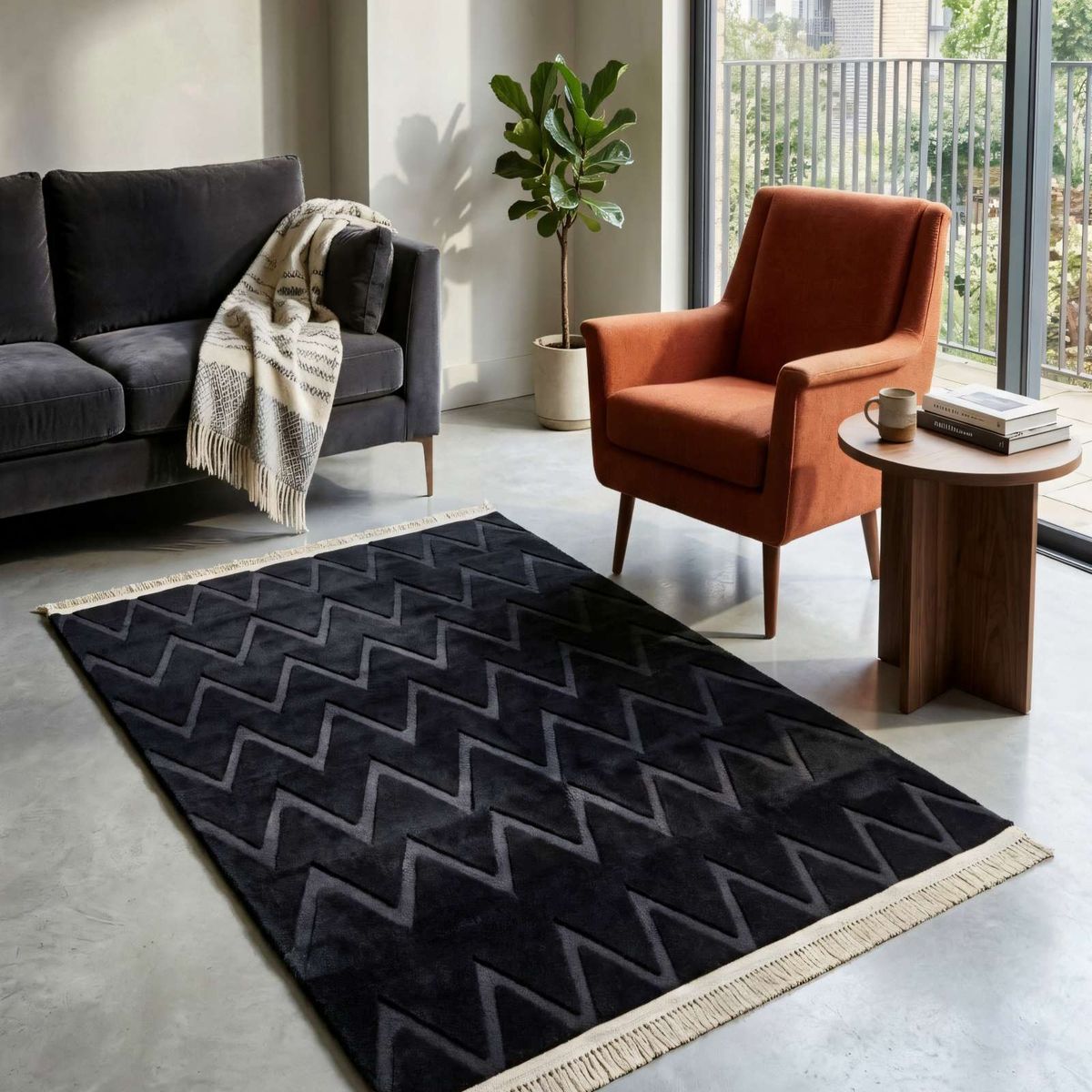 GENERICO - ALFOMBRA  180 X 200 DECORATIVA