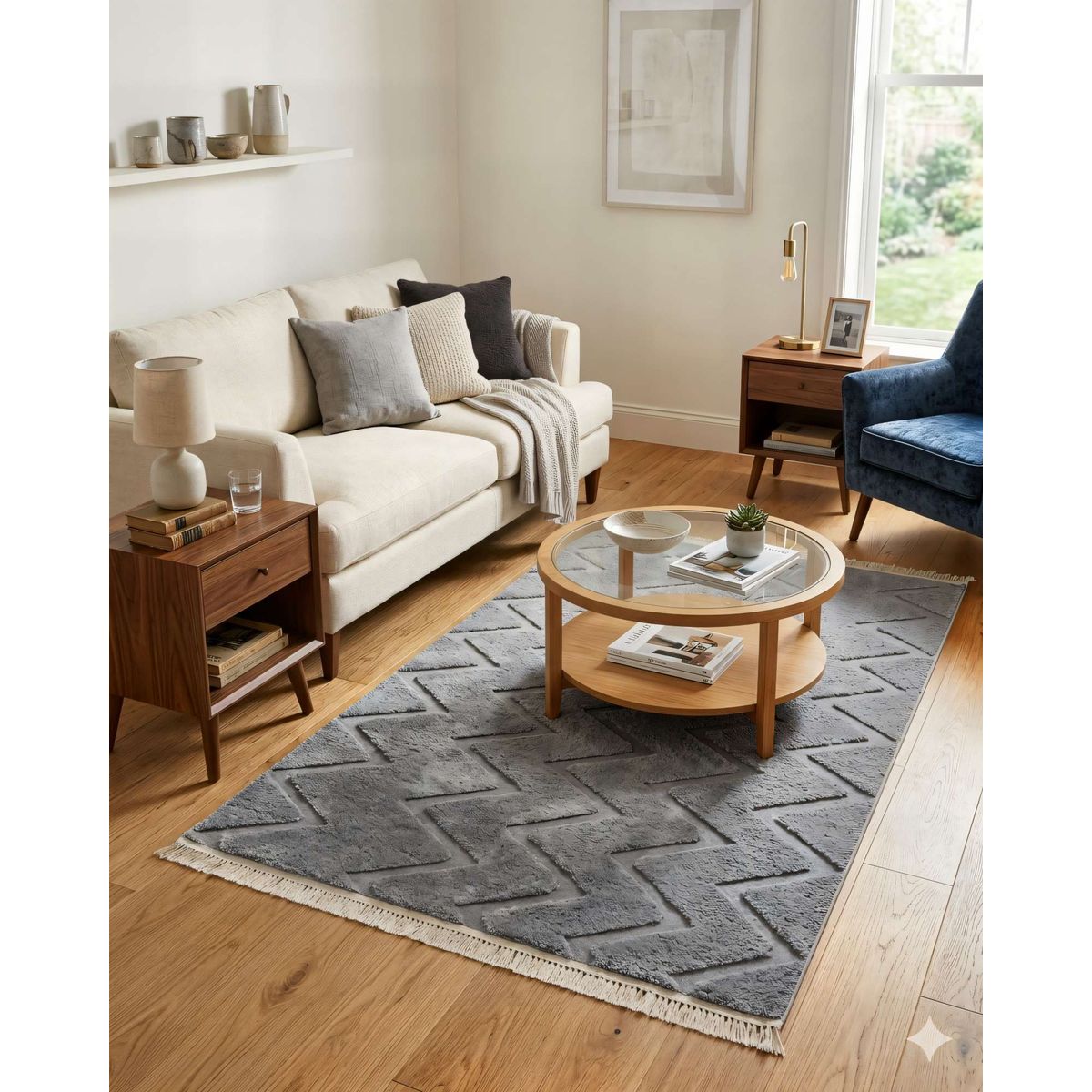 GENERICO - ALFOMBRA  180 X 200 DECORATIVA
