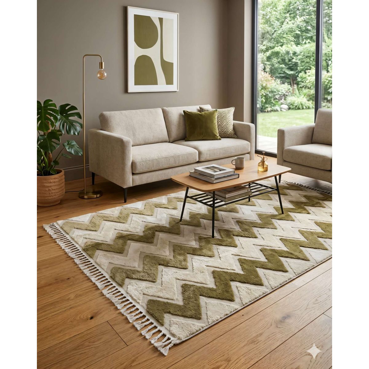 GENERICO - ALFOMBRA  200 X 240 DECORATIVA