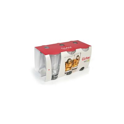 Imagen 2 del producto Juego 6 Vasos Vidrio London 394ml Apto Lavavajillas