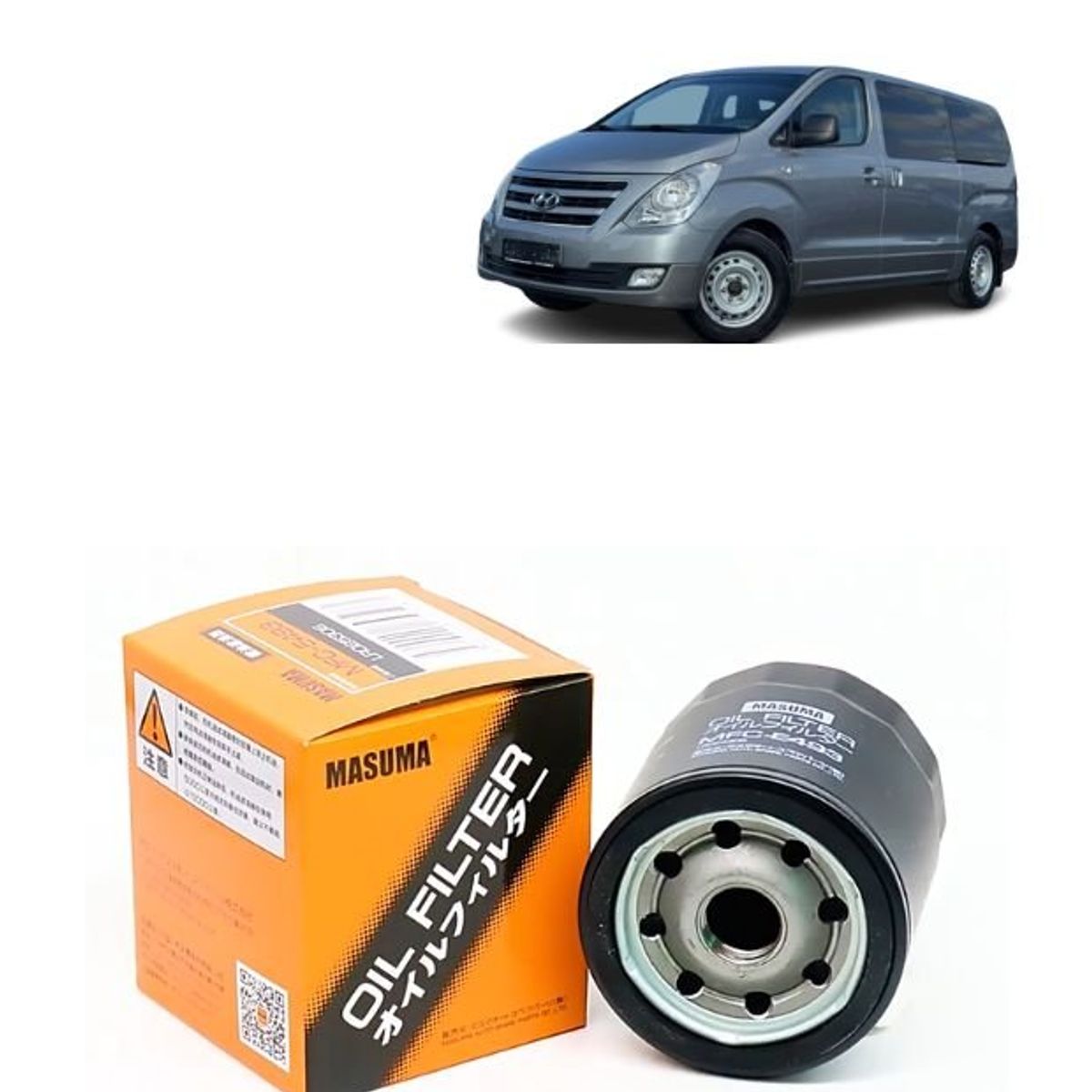 GENERICO - Filtro de Aceite Masuma Para  Hyundai H-1  Starex MFC-1317