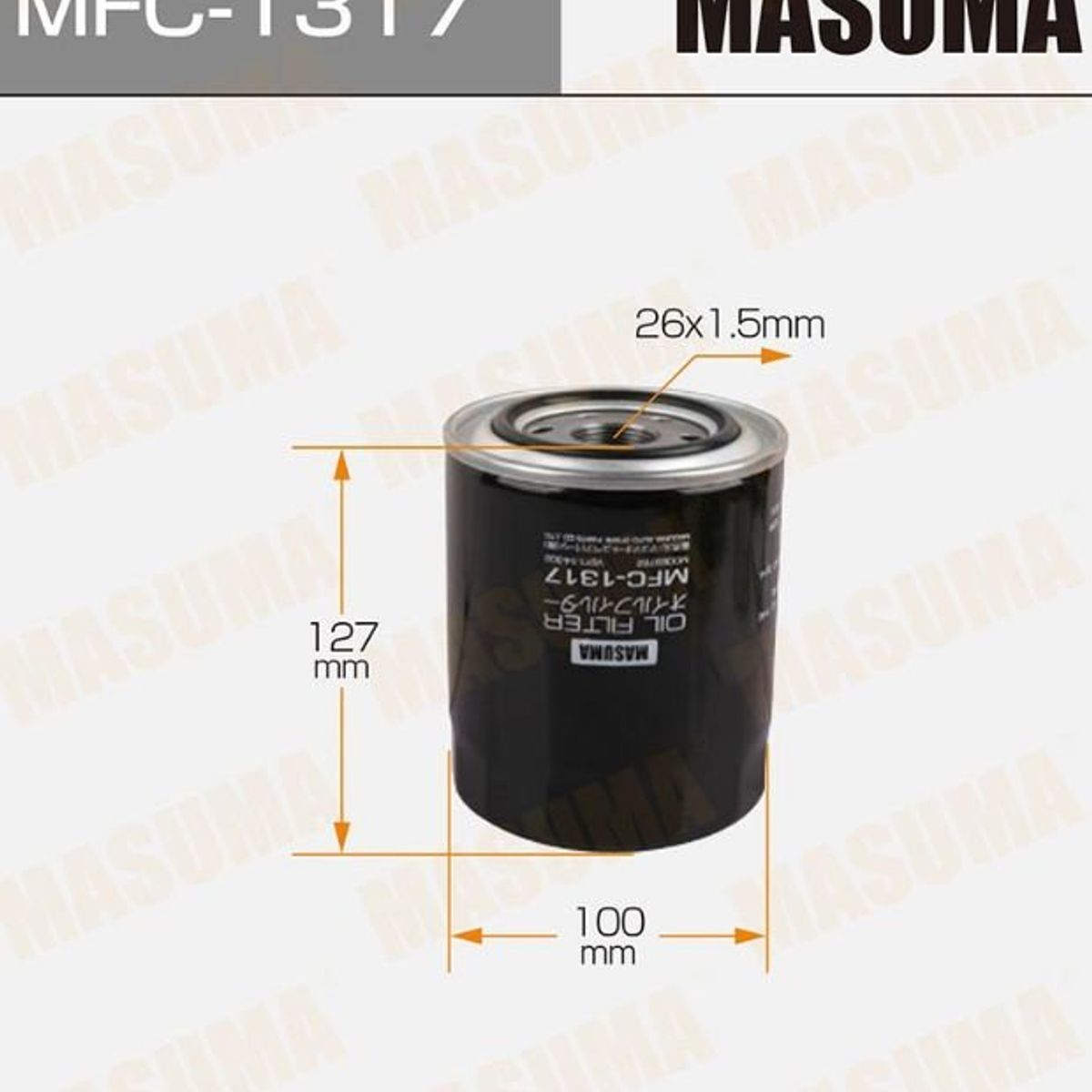 GENERICO - Filtro de Aceite Masuma Para Mitsubishi P MFC-1317