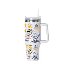 GENERICO - Vaso Térmico Harry Potter 1.2 Litros Acero Inoxidable con Bombilla modelo 3