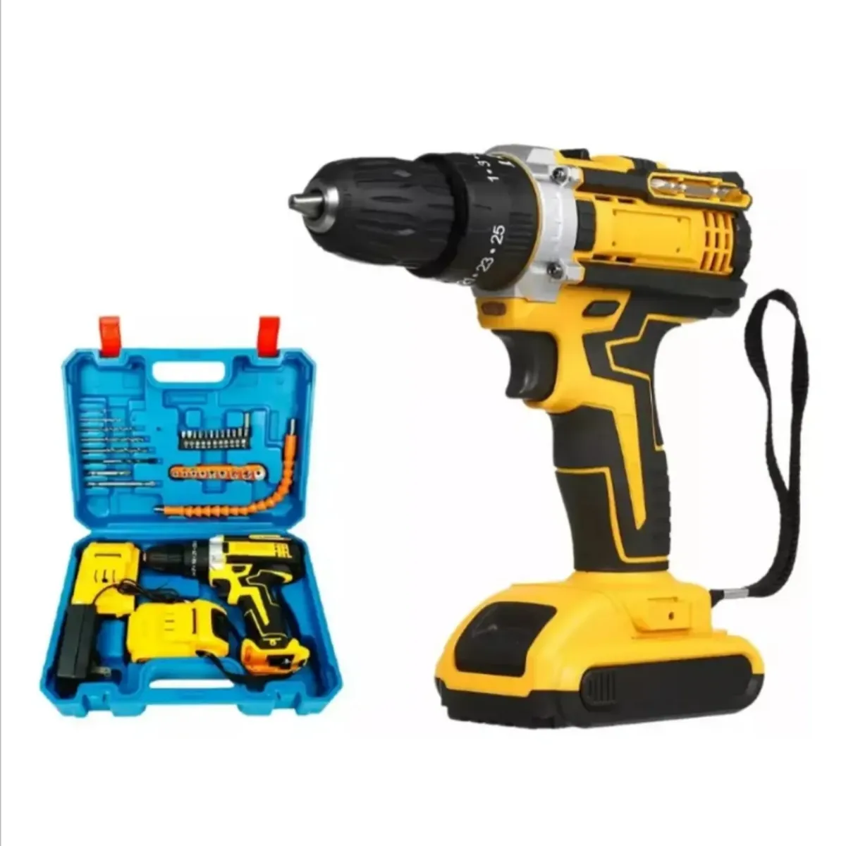 ARTIHOGAR - Taladro Destornillador Inalámbrico con Dos Baterías 48 V + Accesorios