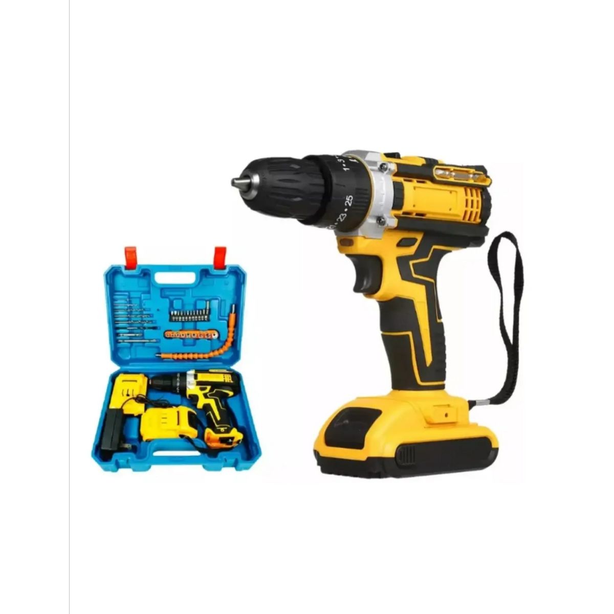 ARTIHOGAR - Taladro Destornillador Inalámbrico con Dos Baterías 48 V + Accesorios