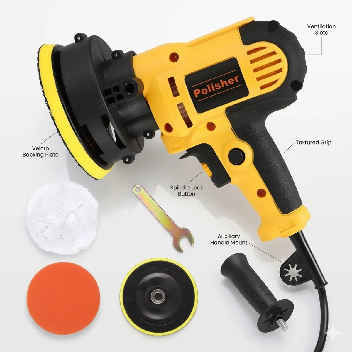GENERICO - Máquina pulidora eléctrica para autos 700W