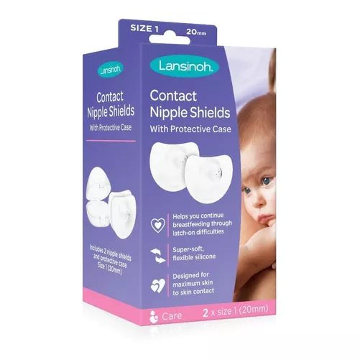 LANSINOH - Pack 2 Pezoneras Protectores Maternos Lansinoh 20mm