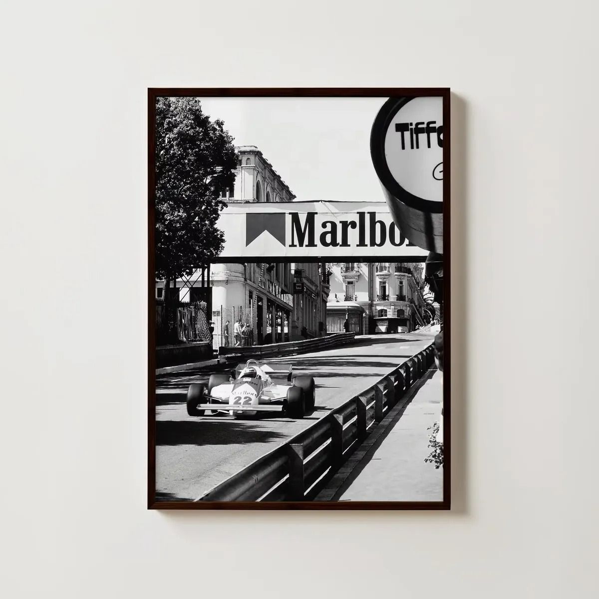 GENERICO - Cuadro Fórmula 1 GP Vintage Set 3 Cuadros Clásicos F1 Decoración Automovilismo Marco