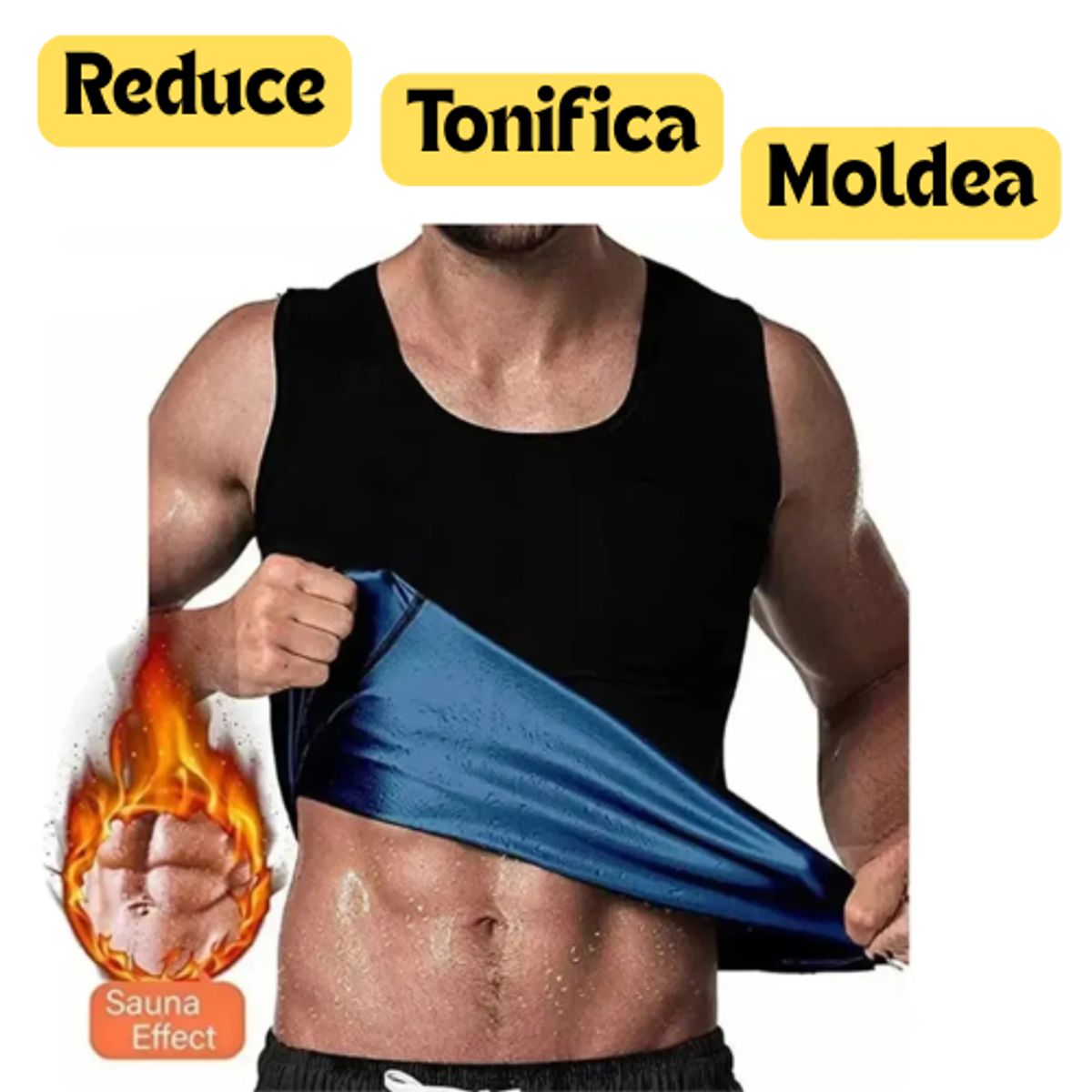 MOVI - Faja Reductora  Para Hombre Térmica - Reduce, Tonifica, Moldea