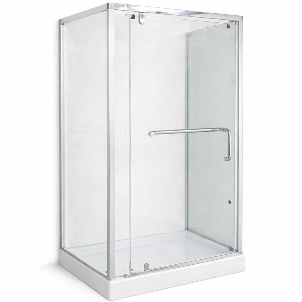 GENERICO - Mampara Ducha 90x90cm Cabina Esquinera con Puerta Abatible 190 cm Alto