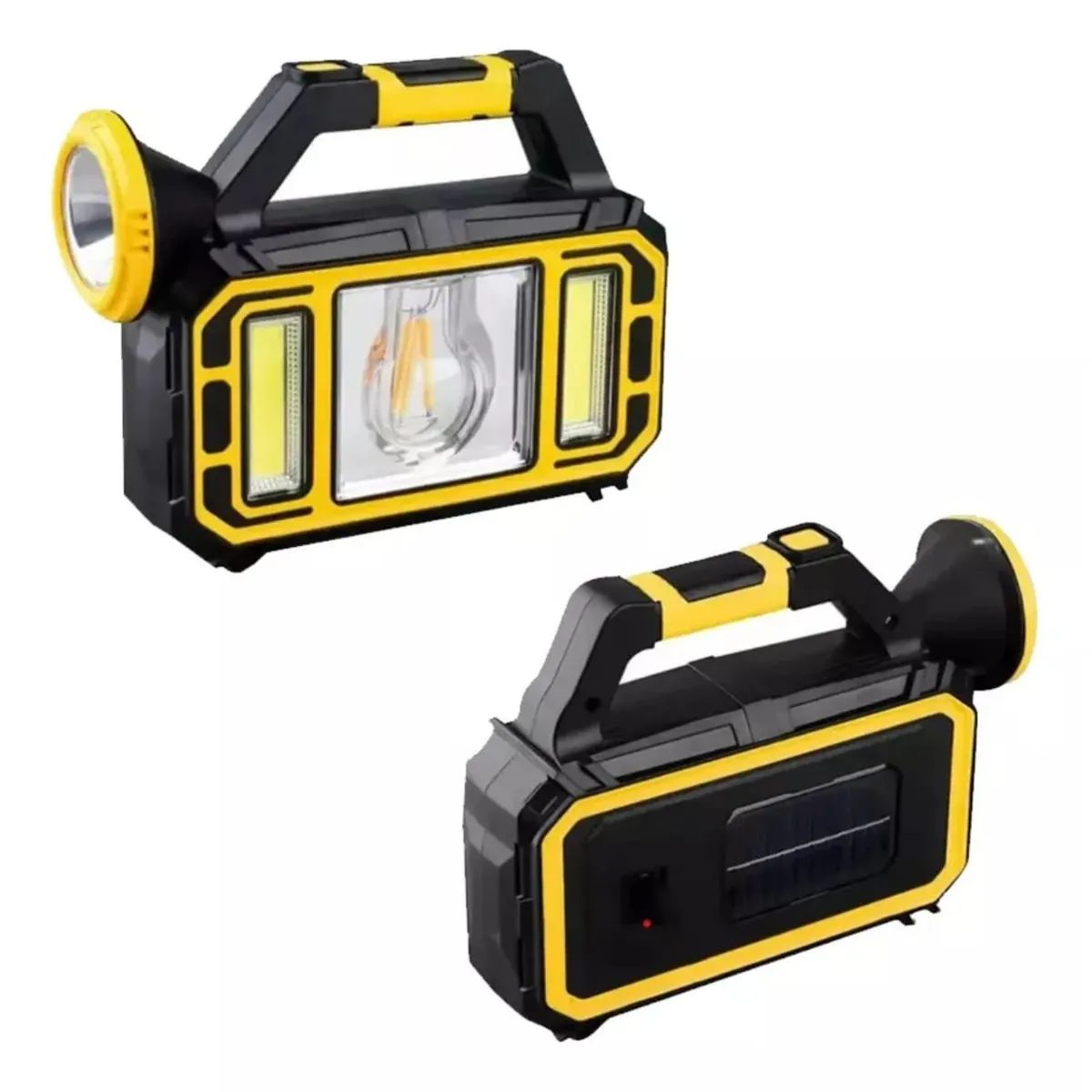 MOVI - Linterna de Emergencia Recargable con Panel Solar- Sirve como Cargador