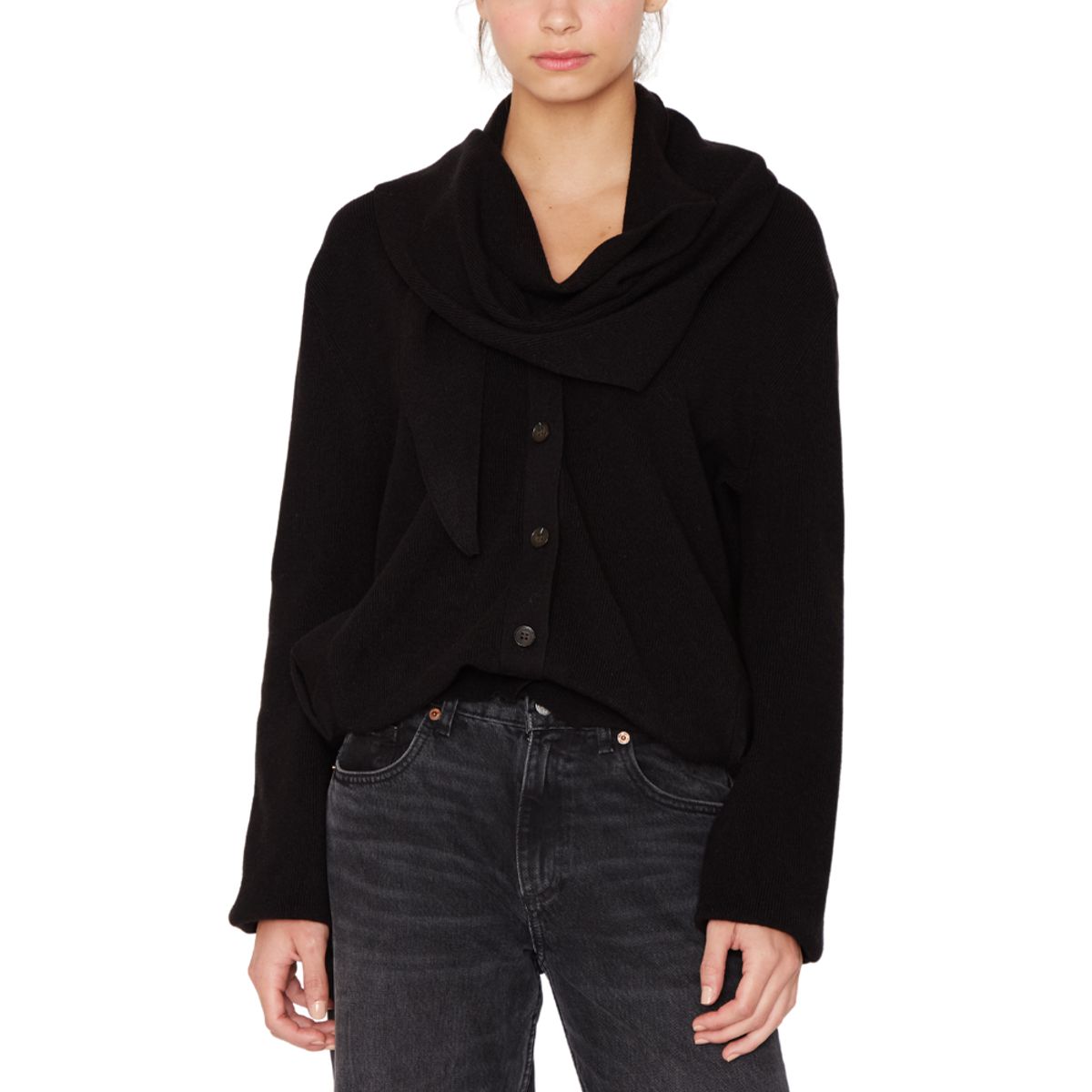 JACINTA TIENDA - Chaleco Coat negro Jacinta Tienda