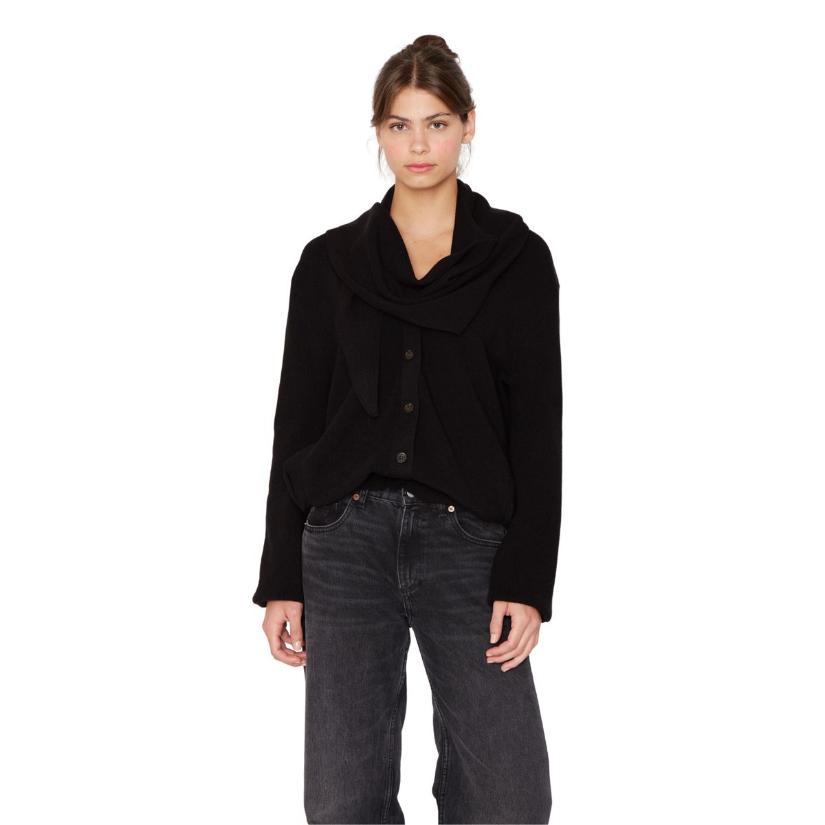 JACINTA TIENDA - Chaleco Coat negro Jacinta Tienda