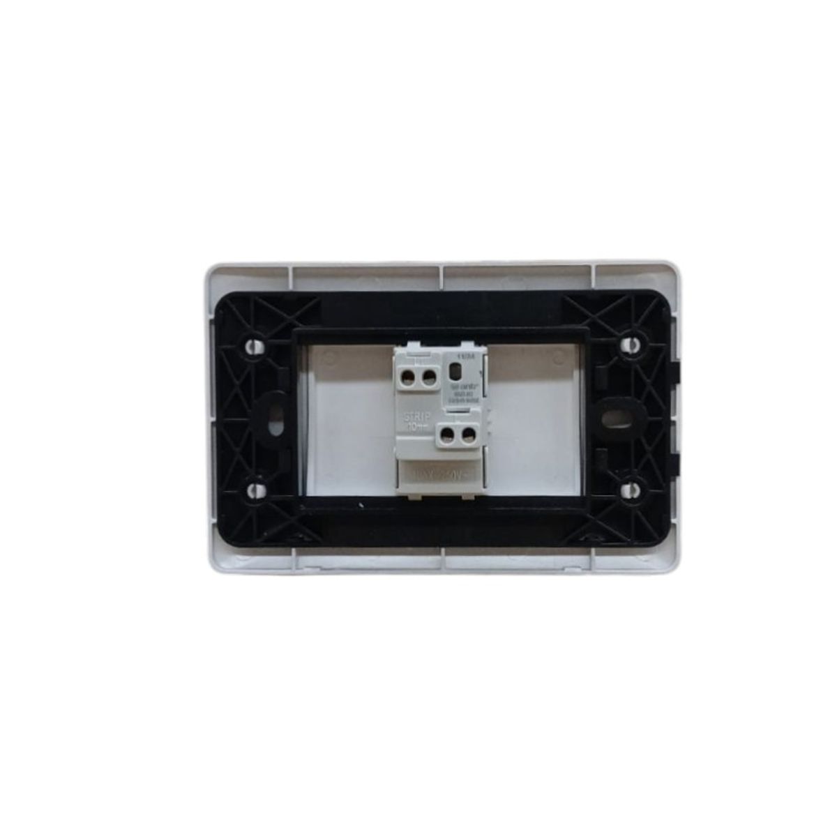 WANT - Pack 10 Interruptor Simple 9/12 10a 250v Plateado/blanco