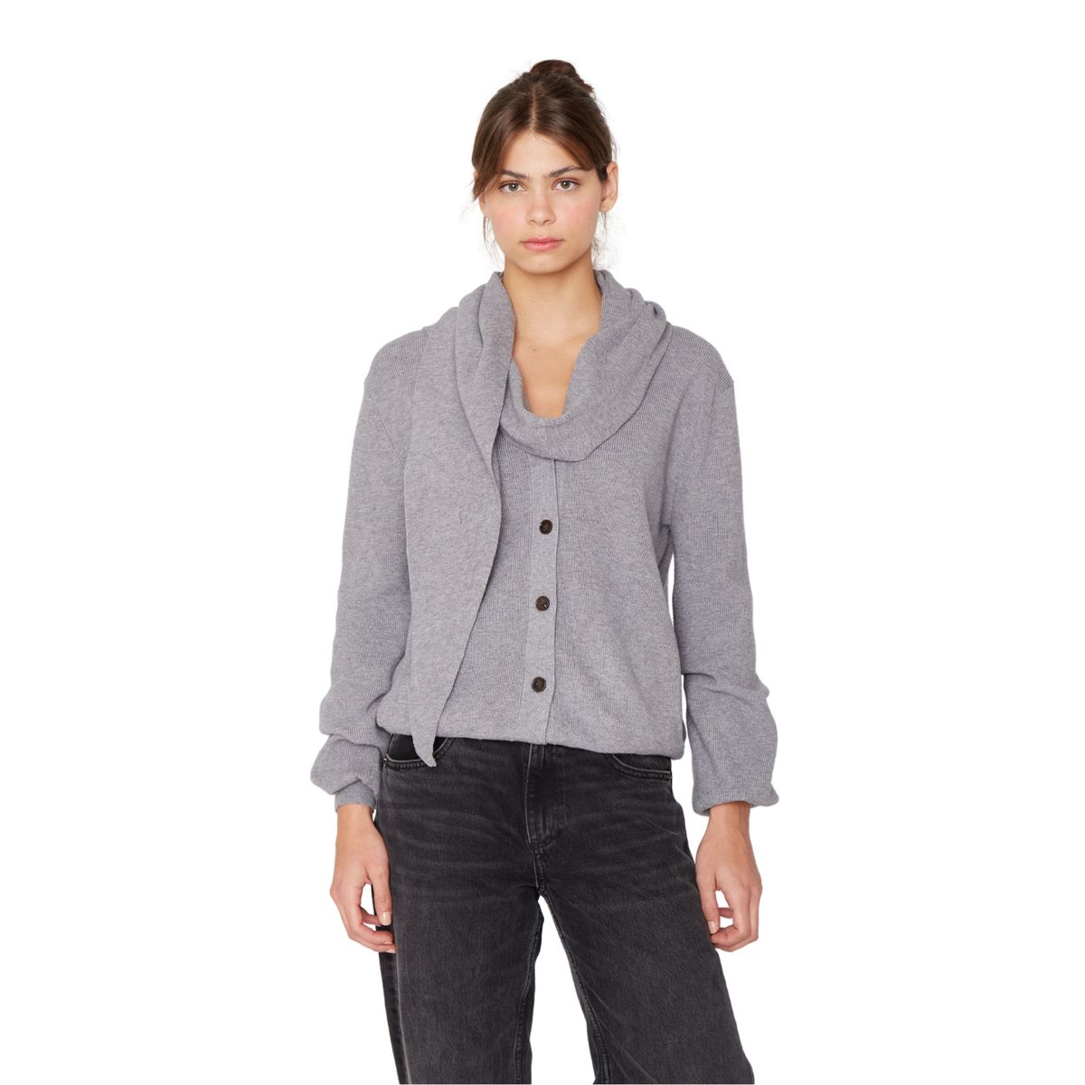 JACINTA TIENDA - Chaleco Coat gris Jacinta Tienda