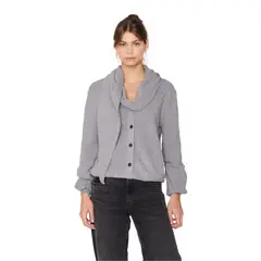 JACINTA TIENDA - Chaleco Coat gris