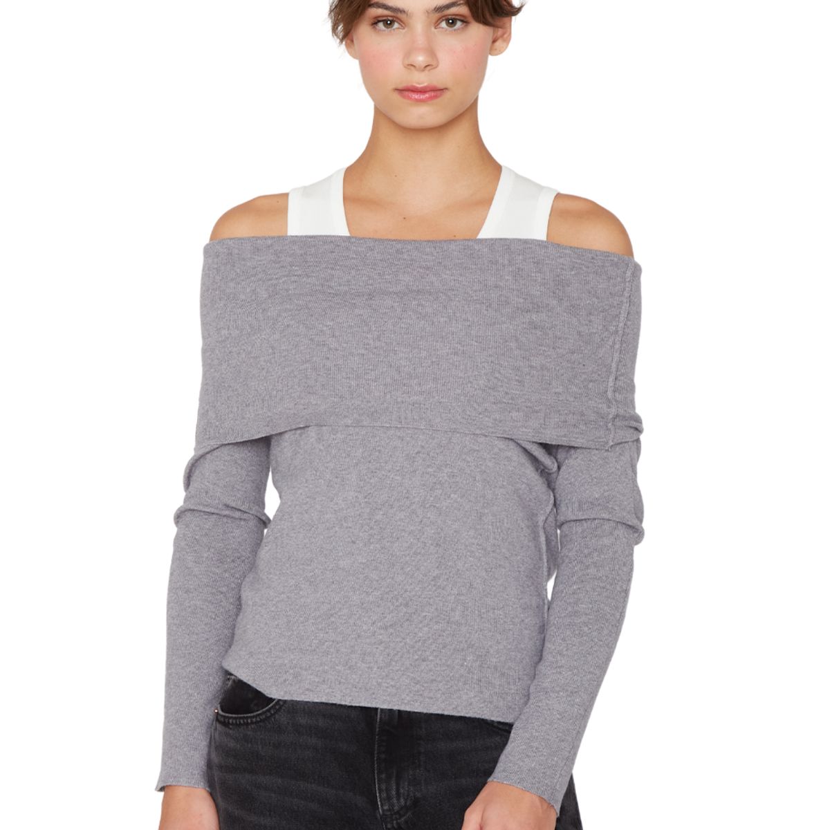JACINTA TIENDA - Chaleco Shoulder gris Jacinta Tienda