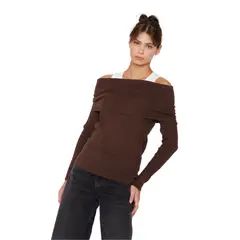 JACINTA TIENDA - Chaleco Shoulder café