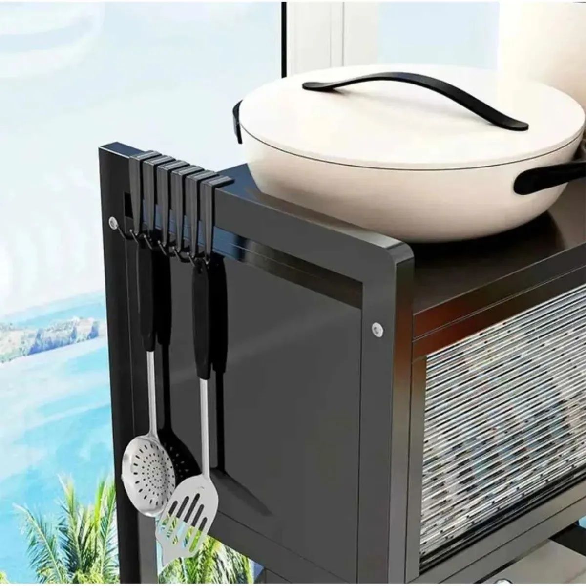 MOVI - Secaplatos con Puerta y Soporte para Accesorios