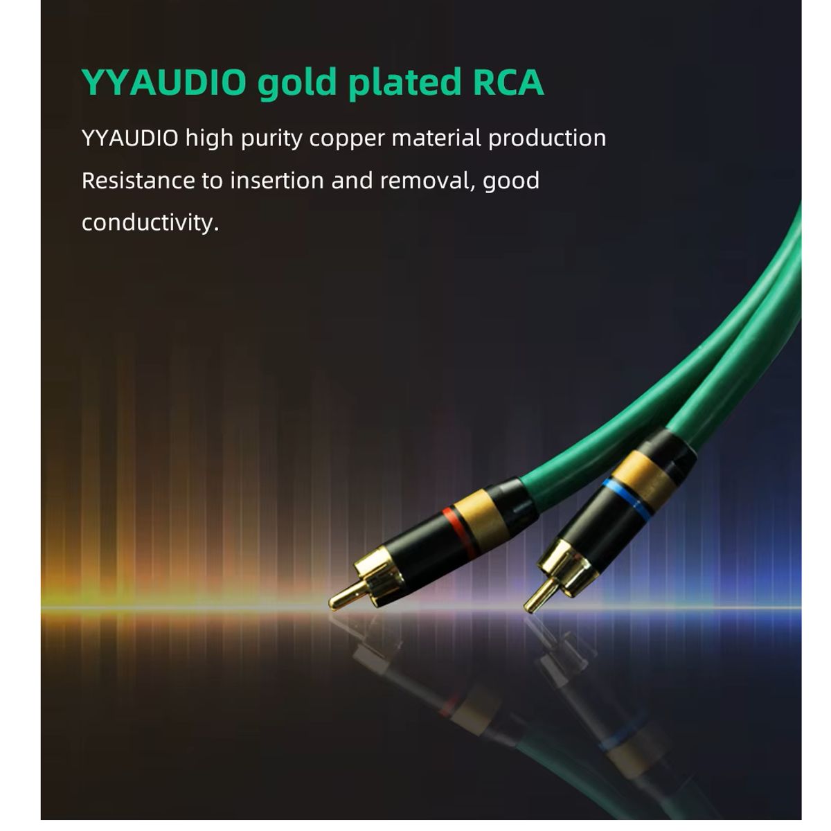GENERICO - Cable Interconector Rca Hi-fi, Yyaudio 0.5 Mts (par Cables)