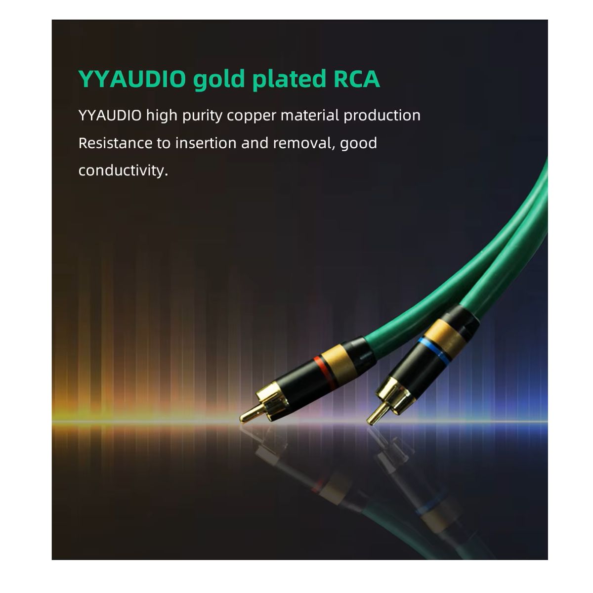 GENERICO - Cable Interconector Rca Hi-fi, Yyaudio 0.5 Mts (par Cables)