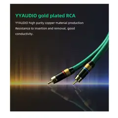 GENERICO - Cable Interconector Rca Hi-fi, Yyaudio 0.5 Mts (par Cables)