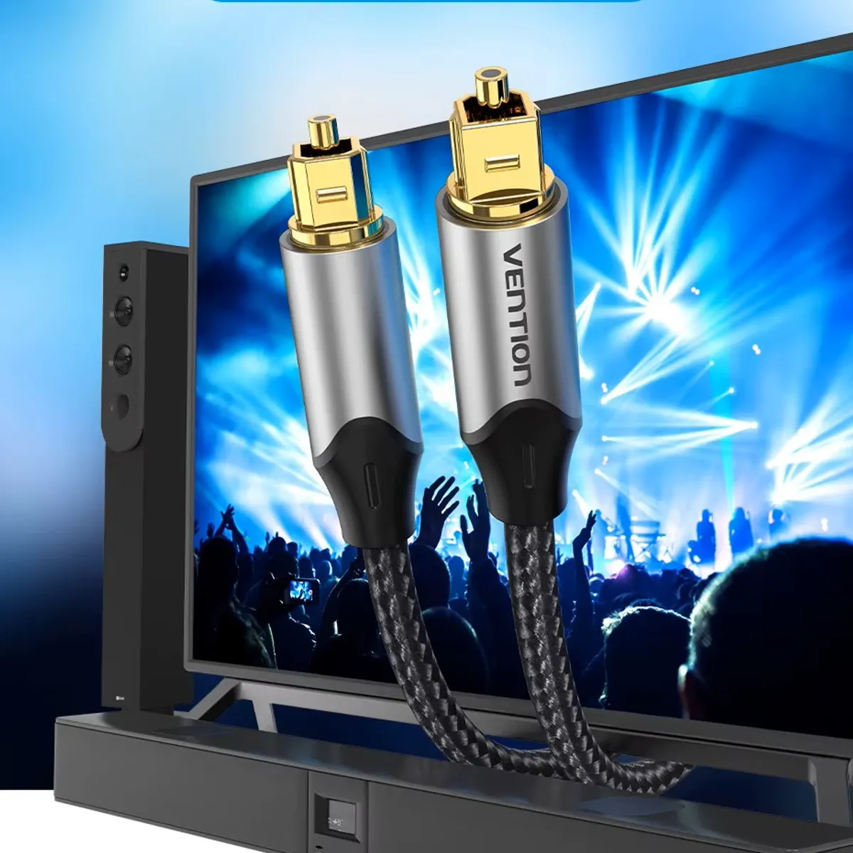 GENERICO - Cable De Sonido Óptico Toslink 1m Hi-fi