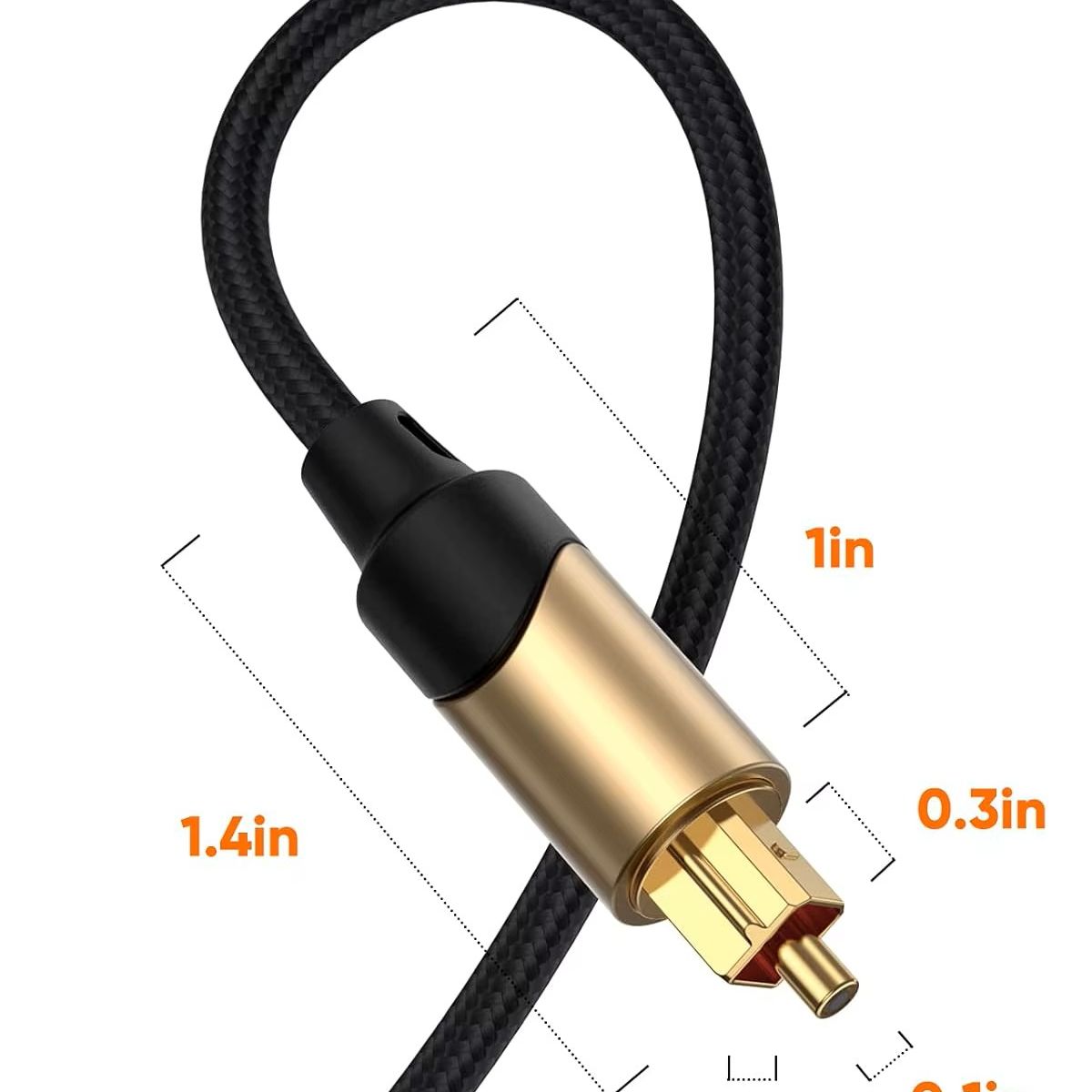 GENERICO - Cable De Sonido Óptico Toslink 3 metros Hi-fi