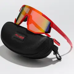 POLASUP - Lentes de Sol Deportivos Polarizados UV400 Unisex pesca correr ciclismo marathon