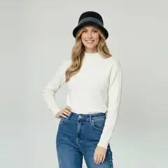 LINEATRE - Gorro Mujer Gianna Negro